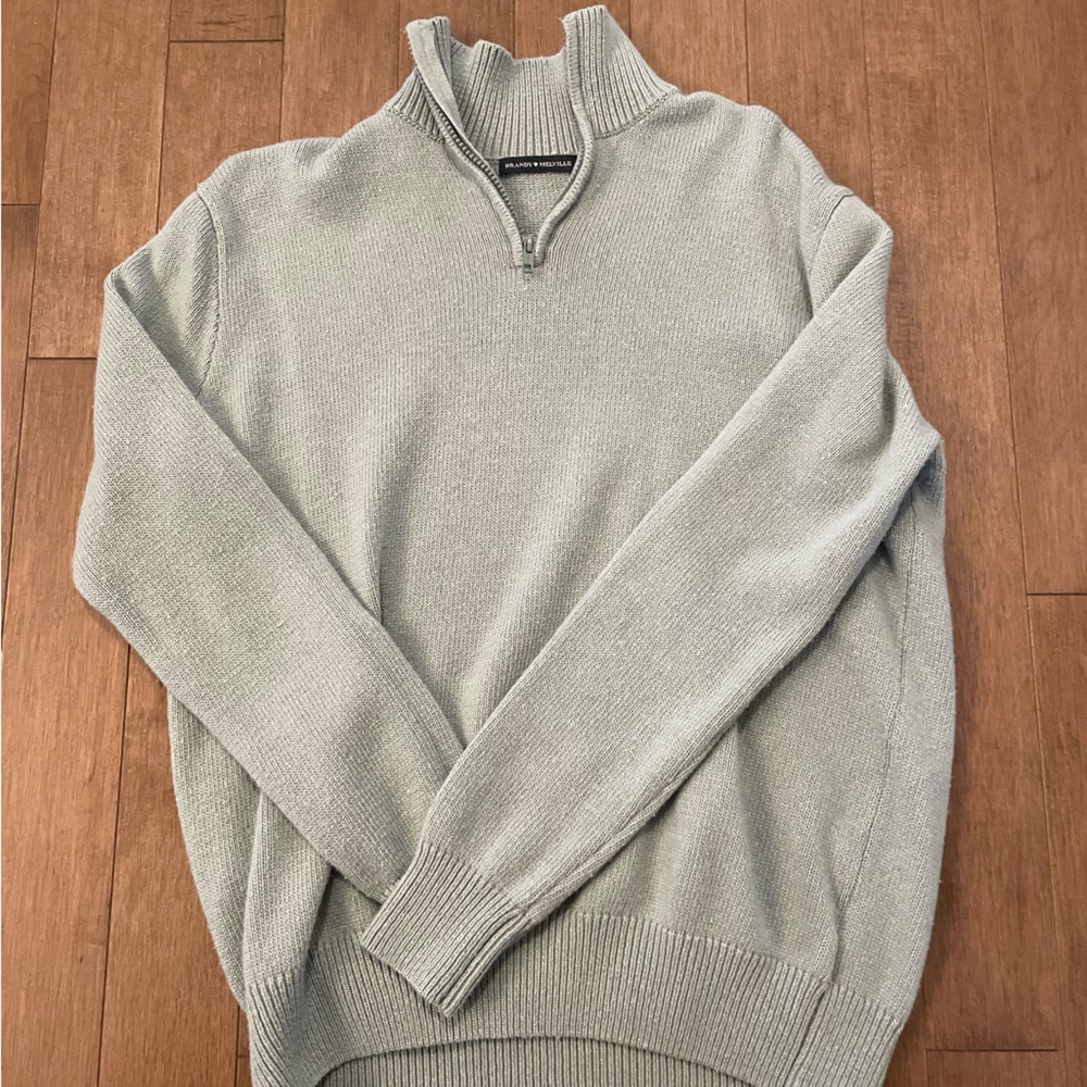 Brandy Melville knit quarter zip